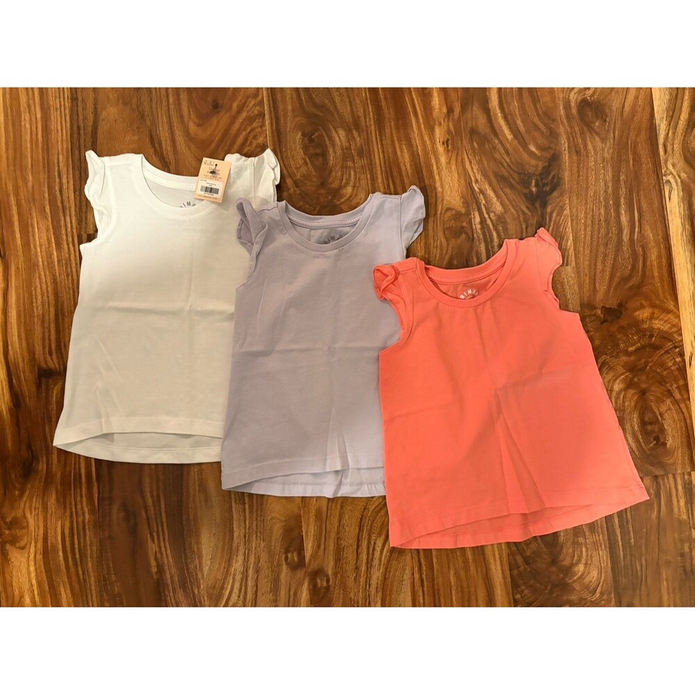 Primary Ruffle Sleeve Tops, Size 2T